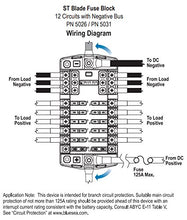 Load image into Gallery viewer, Blue Sea Systems Fuse Block ST Blade 12 Circuit with Ground and Cover, 5026