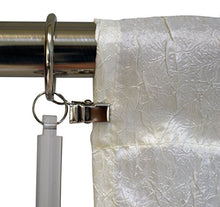 Load image into Gallery viewer, Versailles Home Fashions HF02-0 Acrylic Drapery Wand Pair, 34", Clearfrost