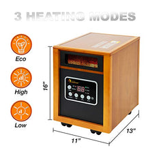 Load image into Gallery viewer, Dr Infrared Heater Portable Space Heater, 1500-Watt