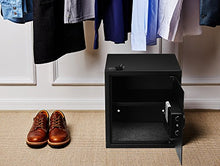 Load image into Gallery viewer, Amazon Basics Steel Home Security Safe with Programmable Keypad - Secure Documents, Jewelry, Valuables - 1.52 Cubic Feet, 13.8 x 13 x 16.5 Inches, Black