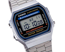 Load image into Gallery viewer, Casio Men's Vintage A168WA-1 Electro Luminescence Watch