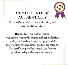 Load image into Gallery viewer, Diamondere Natural and Certified Diamond Circle Necklace in 14k White Gold | 0.22 Carat Pendant with Chain