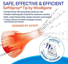 Load image into Gallery viewer, WaxBgone Ear Wax Removal Kit with Earwax Drops and SoftSpray Ear Irrigation Tips for Safe and Effective Earwax Removal - Complete Ear Cleaning Kit for Adults and Kids