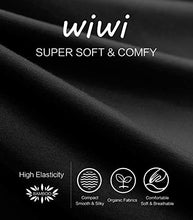 Load image into Gallery viewer, WiWi Bamboo Pajamas for Women Short Sleeve Top with Capri Pants Sleepwear Lightweight Plus Size Pjs Set S-3X, Black, Small