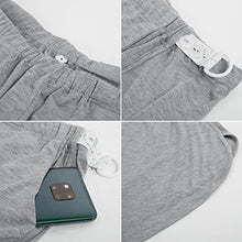 Load image into Gallery viewer, Maternity Pajama Sets Loose Labor Delivery Nursing Sleepwear Cross Double Collar Pjs Pregnancy Breastfeeding Loungewear Light Grey