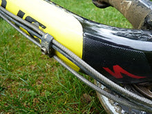 Load image into Gallery viewer, All Mountain Style AMSFG1CLSV Honeycomb High Impact Frame Guard Basic – Protects Your Bike from Scratches and dings, Clear/Silver