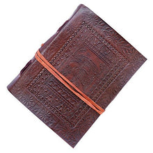 Load image into Gallery viewer, QualityArt Handmade Distressed Leather Journal Indiana Jones Diary Sketchbook 8 x 6 Christmas Gifts