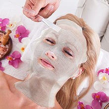 Load image into Gallery viewer, 150 Pieces Pre-cut Gauze Facial Cotton Beauty Gauze Skin Care Face for Facial Spa, High Frequency (10 x 12 Inch, Rectangle Face Style)