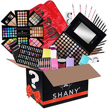 Load image into Gallery viewer, SHANY Gift Surprise - AMAZON EXCLUSIVE - All in One Makeup Bundle - Includes Pro Makeup Brush Set, Eyeshadow Palette,Makeup Set or Lipgloss Set and etc. - COLORS & SELECTION VARY