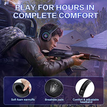 Load image into Gallery viewer, Gaming Headset PC Headphones Over-Ear with Microphone 3.5mm Audio Jack RGB LED Lights for PS4 PS5 Xbox One Computer, Applicable Various Head Types (Adapter Not Included)