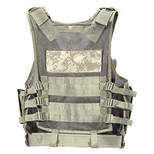Load image into Gallery viewer, YAKEDA Tactical Vest Outdoor Ultra-Light Breathable Combat Training Vest Adjustable for Adults (ACU Camou)