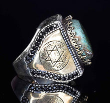 Load image into Gallery viewer, 925 Sterling Silver Men Ring Handmade, Bloodstone Natural Gemstone, FREE EXPRESS SHIPPING