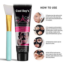 Load image into Gallery viewer, TDYJWELL Black Mask, Blackhead Remover Mask, Charcoal Peel Off Mask, Charcoal Mask, Charcoal Face Mask for All Skin Types with Brush - 60 Gram Pack
