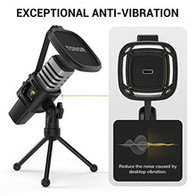 Load image into Gallery viewer, USB Microphone, TONOR Cardioid Condenser Computer PC Mic with Tripod Stand, Pop Filter, Shock Mount for Gaming, Streaming, Podcasting, YouTube, Voice Over, Twitch, Compatible with Laptop Desktop, TC30