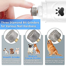 Load image into Gallery viewer, YABIFE Dog Nail Grinder and Clipper, Dog Nail Trimmer, Super Quiet Dog Nail File, Pet Nail Grinder with Dog Nail Scissor, for Small Large Dogs Cats Claw Care & Grooming,3 Speeds, 3 Grinding Wheels