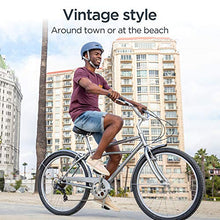 Load image into Gallery viewer, Schwinn Huron Adult Beach Cruiser Bike, Featuring 17-Inch/Medium Steel Step-Over Frames, 1-Speed Drivetrains, Grey