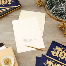 Load image into Gallery viewer, Hallmark Boxed Holiday Cards, Embossed Gold Joy (12 Cards and 13 Envelopes)