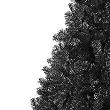 Load image into Gallery viewer, Best Choice Products 6ft Artificial Full Black Christmas Tree Seasonal Holiday Decoration for Home, Office, Party Decoration w/ 1,477 PVC Branch Tips, Metal Hinges, Foldable Base