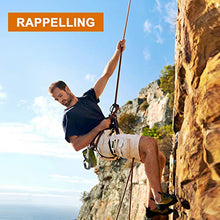 Load image into Gallery viewer, Favofit UIAA Certified Climbing Carabiners (Certificate No.: USA 20-5611), 3 Pack, 25KN (5620 lbs) Heavy Duty Large Locking Carabiner Clips for Rock/Ice Climbing Rappelling Rescue Swing etc, Black