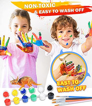 Load image into Gallery viewer, 45 Pcs Dinosaur Painting Kit Toys For Kids Arts And Crafts Kit - Paint Your Own Dinosaur Toy Party Supplies Toy Dinosaur Figures W/ Play Mat, Kid Paint Dino Toy Set Creativity Gift For Girl Boy Age 3+