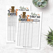 Load image into Gallery viewer, Newborn Baby Log Tracker Journal Book, Infant Daily Schedule, Feeding Food Sleep Naps Activity Diaper Change Monitor Notes For Babies, Mommy Nursing or Breastfeeding Record Tracking Chart 50 Sheet Pad