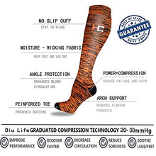 Load image into Gallery viewer, 5 Pairs Copper Compression Socks for Men Women 20-30 mmHg, is Best for Running Nurses Medical Pregnancy Travle (02-5 Assorted, Large/X-Large)
