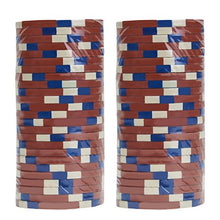 Load image into Gallery viewer, Claysmith Gaming Pack of 50 Monaco Club Poker Chips, Heavyweight 13.5-Gram Clay Composite (5 Red)