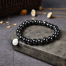 Load image into Gallery viewer, Black Onyx Bracelet | Handmade Gemstone Chakra Charged Crystal Bracelet for Natural Healing| Stretchy Yoga Beaded Jewelry for Men Women Unisex by Crystal Agate