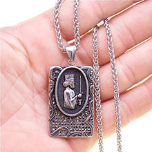 Load image into Gallery viewer, Asoodehdelan Silver Pt Persian Soldier Necklace Chain Iranian Parsi Gift Iran Persia Art (24" Silver Chain)