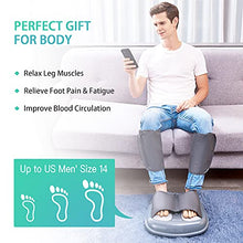 Load image into Gallery viewer, Shiatsu Foot Massager with Deep Kneading, Foot and Calf Massager with Heat, Air Leg Compression Massager for Circulation, Relieve Plantar Fasciitis,3 Modes 3 Intensities, Up to Size 14 (Dark Gray)