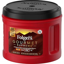 Load image into Gallery viewer, Folgers Gourmet Supreme Medium Dark Roast Ground Coffee, 24.2 Ounces