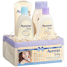 Load image into Gallery viewer, Aveeno Baby Daily Bathtime Solutions Gift Set to Nourish Skin for Baby and Mom, 4 items