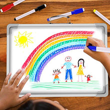 Load image into Gallery viewer, 16 x 12 Inch Portable White Board, Magnetic Dry Erase Board, Foldable Small Double-Sided Desktop Whiteboard Easel for School, Home & Office