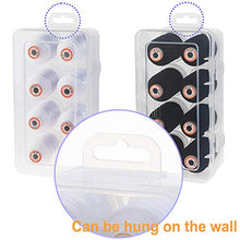 Load image into Gallery viewer, New brothread Polyester Embroidery Machine Thread 1000m Each with Clear Plastic Storage Box for Embroidery & Quilting - 4xWhite+4xBlack