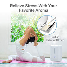 Load image into Gallery viewer, GENIANI Top Fill Cool Mist Humidifiers for Bedroom & Essential Oil Diffuser - Smart Aroma Ultrasonic Humidifier for Home, Baby, Large Room with Auto Shut Off, 4L Easy to Clean Water Tank (White)