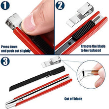 Load image into Gallery viewer, 6 Pieces Hobby Knifes Compatible with Exacto Knife with 52 Pieces Spare Knife Steel Blades Utility Knives, Art Carving Precision Knife for Art, Scrapbooking, Stencil