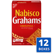 Load image into Gallery viewer, Nabisco Original Grahams, 12 - 14.4 Ounce Boxes (Pack of 12)