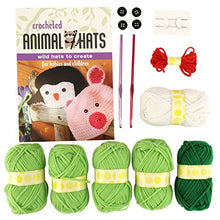 Load image into Gallery viewer, SpiceBox Adult Art Craft & Hobby Kits Gift Set Crochet Animal Hats