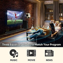 Load image into Gallery viewer, Saiyin Sound Bars for TV with Subwoofer, 100W Soundbar 2.1 CH Surround Sound System, DSP Home Theater Audio, Bluetooth 5.0/Optical/RCA Connectivity