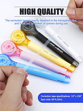 Load image into Gallery viewer, 5pcs Correction Tape Pen, White, 1/5" x 236", Push-pull Protectiv