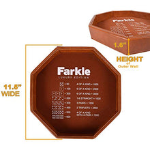 Load image into Gallery viewer, RNK Gaming Farkle Luxury Edition Brown PU Leather Dice Tray