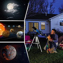 Load image into Gallery viewer, TELMU Telescope, 70mm Aperture 400mm AZ Mount Astronomical Refracting Telescope Adjustable(17.7In-35.4In) Portable Travel Telescopes with Backpack, Phone Adapter