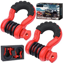 Load image into Gallery viewer, TICONN 10 Ton Winch Snatch Block+2 Pack D Ring Shackle