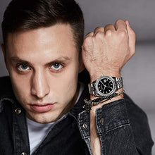 Load image into Gallery viewer, BUREI Men's Fashion Luxury Automatic Watch with Date Window Sapphire Crystal Stainless Steel Band and Cas