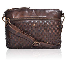 Load image into Gallery viewer, Vintage Leather Crossbody Purses and Handbags for Women - Premium Handmade Crossover Shoulder Sling Bags (Old Brown Wash)