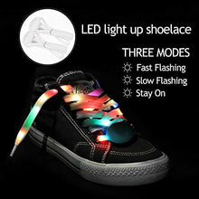 Load image into Gallery viewer, Aywewii LED Gloves, Light Up Gloves for Kids, Flashing LED Gloves with LED Shoelaces Set, Children LED Gloves Glow Flashing Novelty Kids Toys for Best Costume Gift Indoor(White)