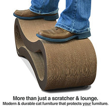 Load image into Gallery viewer, PetFusion Cat Scratcher Lounge - Walnut Brown, 1 Level (PF-CL1)