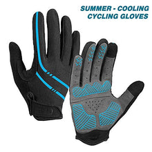 Load image into Gallery viewer, Aegend Breathable Full Finger Cycling Gloves - Touch Screen, Anti-Slip Bike Gloves, Lightweight Mountain Bike Gloves for Biking, Climbing, Hiking, Unisex Motorcycle Gloves for Men/Women, M