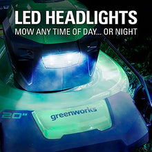 Load image into Gallery viewer, Greenworks 48V 20" Brushless Cordless Self-Propelled Lawn Mower + 24V Brushless Drill / Driver, (2) 5.0Ah USB Batteries (USB Hub) and Dual Port Rapid Charger Included (2 x 24V)