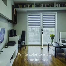 Load image into Gallery viewer, SECURITYMAN 2-in-1 Door Security Bar with Alarm & Sliding Door Stopper Security Bar with 120db Loud Alert Siren - Durable & Rugged Iron, (Protects Against Scratches), White 2021 Model (SECURITYBARS)